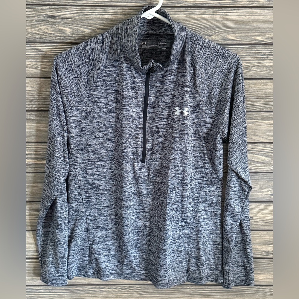 Women’s Under Armour Gray HeatGear Hoodie, Large